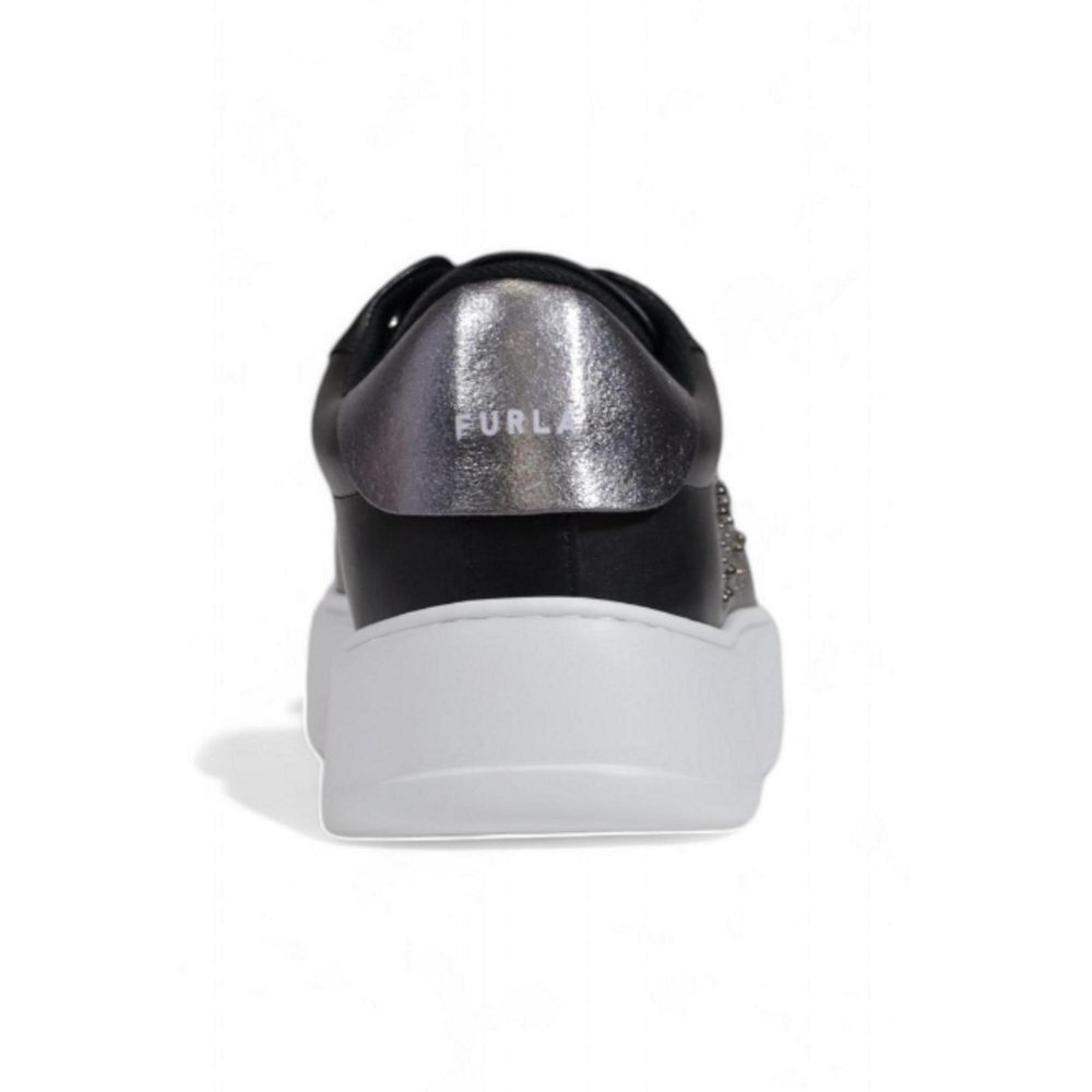 Black Polyethylene Low Top Sneakers