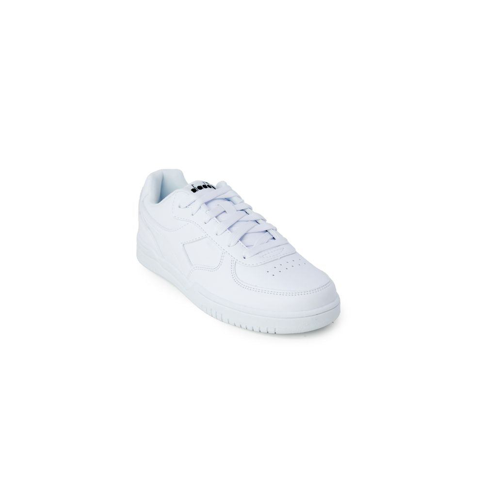 White Artificial Leather Low Top Sneakers