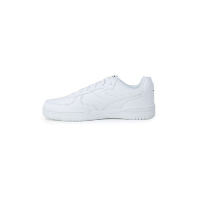 White Artificial Leather Low Top Sneakers