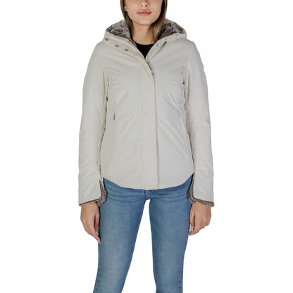 Cream Polyester Coat