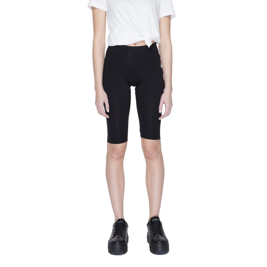 Black Cotton Bermuda Shorts