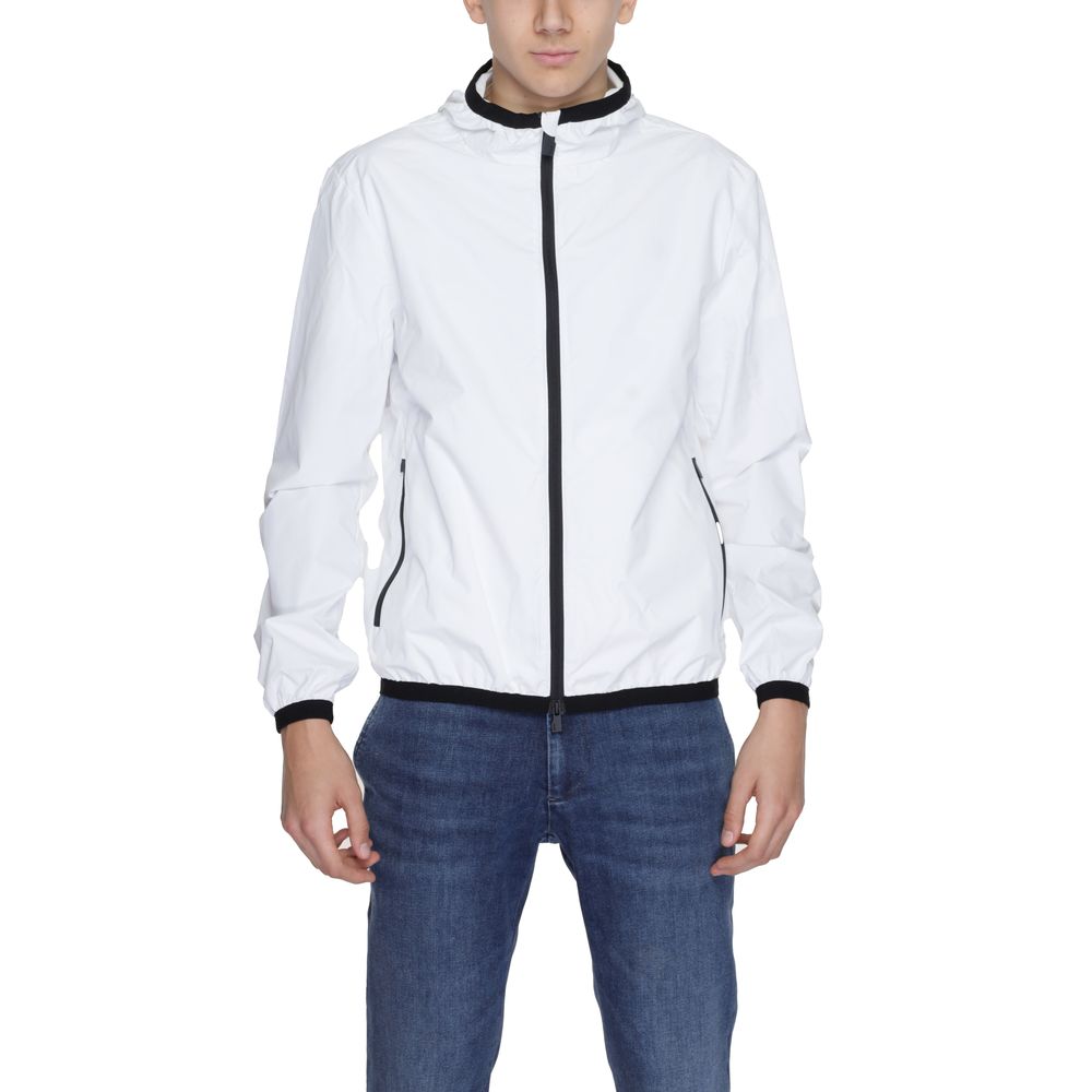 White Polyester Shell Jacket