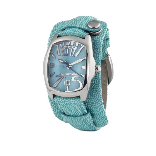 Blue Leather Dress Watch