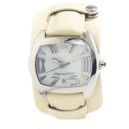 Beige Leather Watch