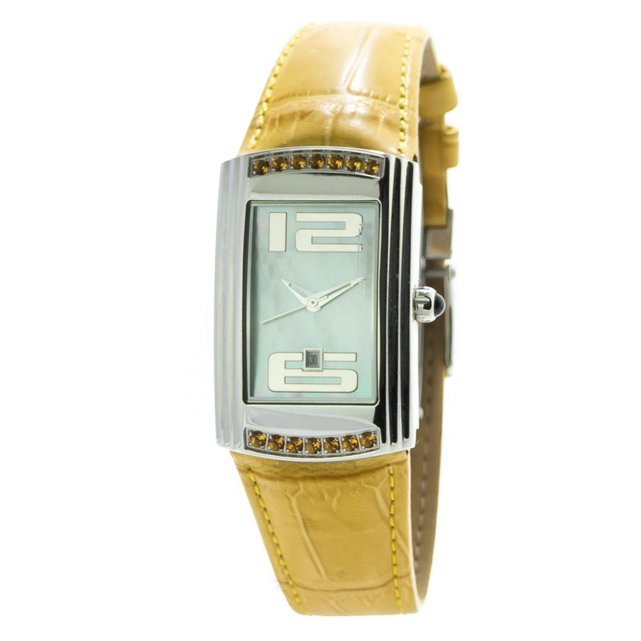 Bicolor Leather Dress Watch