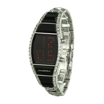 Silver Stainless Steel Digital Watch