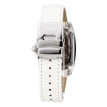 White Leather Dress Watch