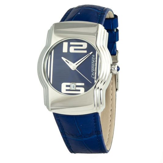 Blue Leather Dress Watch