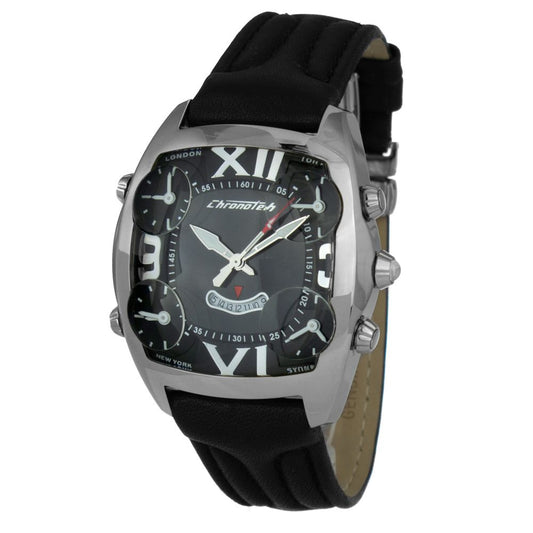 Black Leather Watch