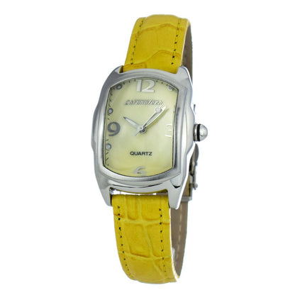 Bicolor Leather Dress Watch