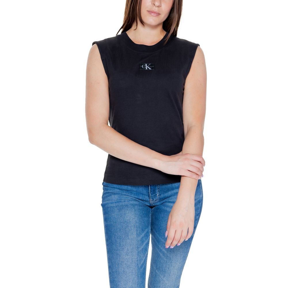 Black Cotton Tops & T-Shirt