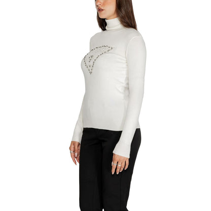 White Viscose Turtleneck