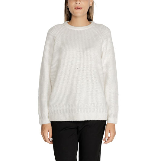 White Polyester Sweatshirt