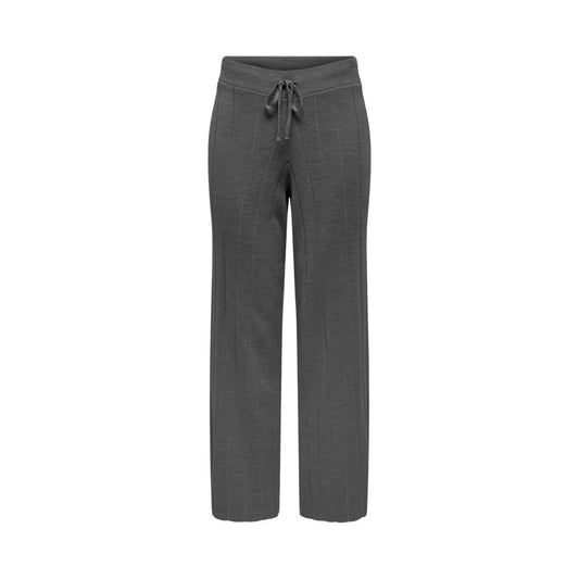 Gray Marabou Casual Pants