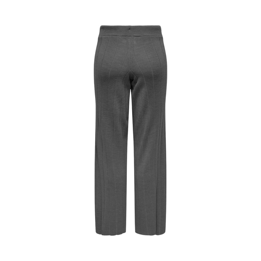 Gray Marabou Casual Pants