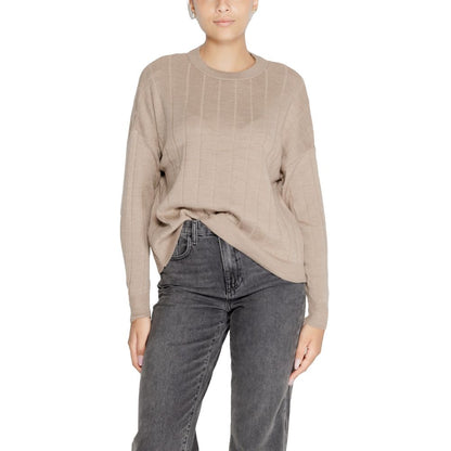 Beige Marabou Sweatshirt