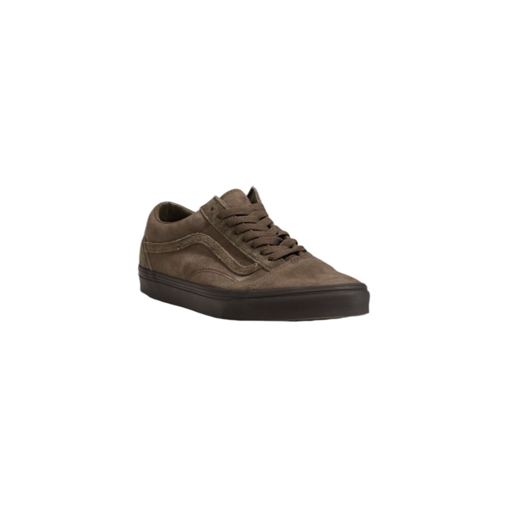 Brown Suede Leather Low Top Sneakers