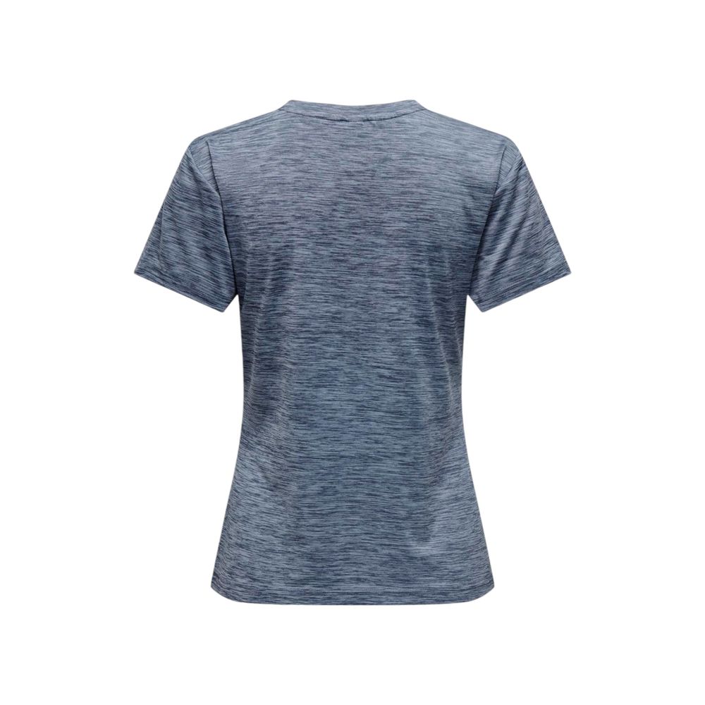 Blue Polyester Polyester Tops & T-Shirt