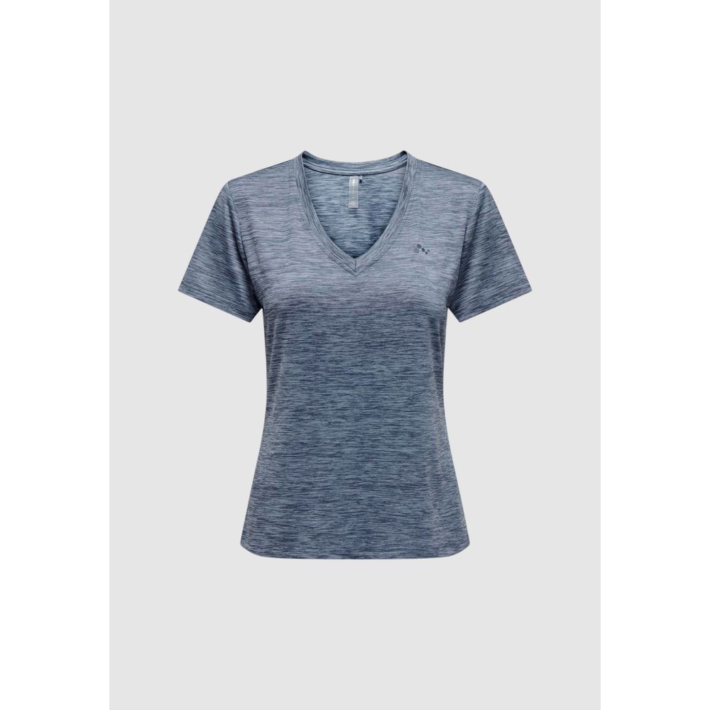 Blue Polyester Polyester Tops & T-Shirt