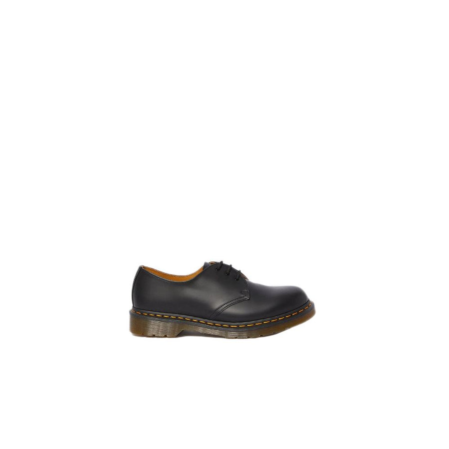 Black Leather Platform Pumps