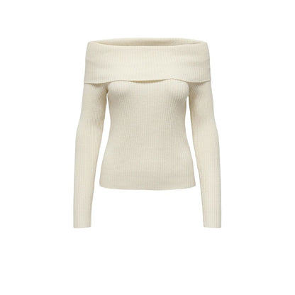 Cream Viscose Sweatshirt