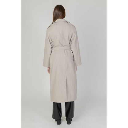 Beige Polyester Coat
