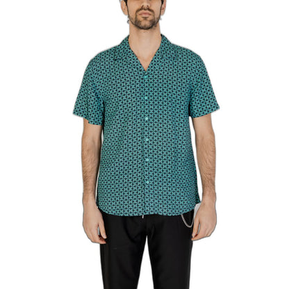 Turquoise Viscose Shirt