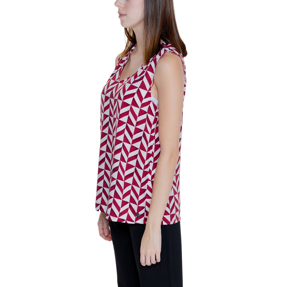 Red Viscose Tops & T-Shirt