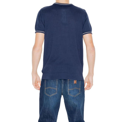 Blue Cotton Shortsleeve Shirt