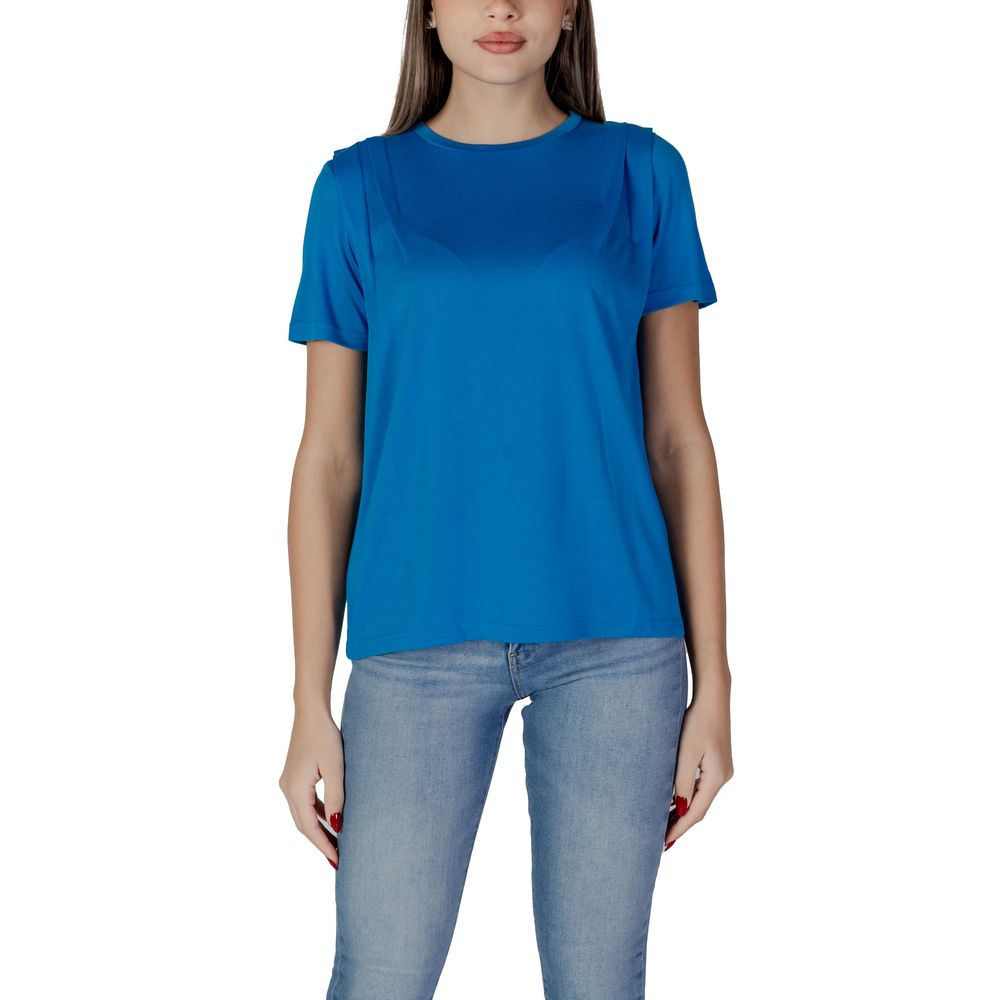 Blue Modal Tops & T-Shirt