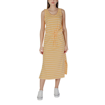Yellow Cotton Long Dress