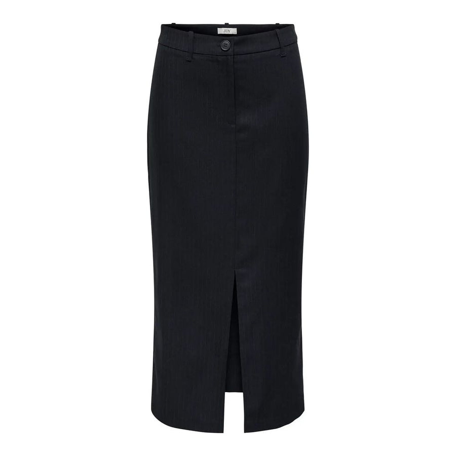 Gray Polyester Long Skirt