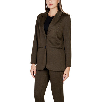 Green Polyester Blazer
