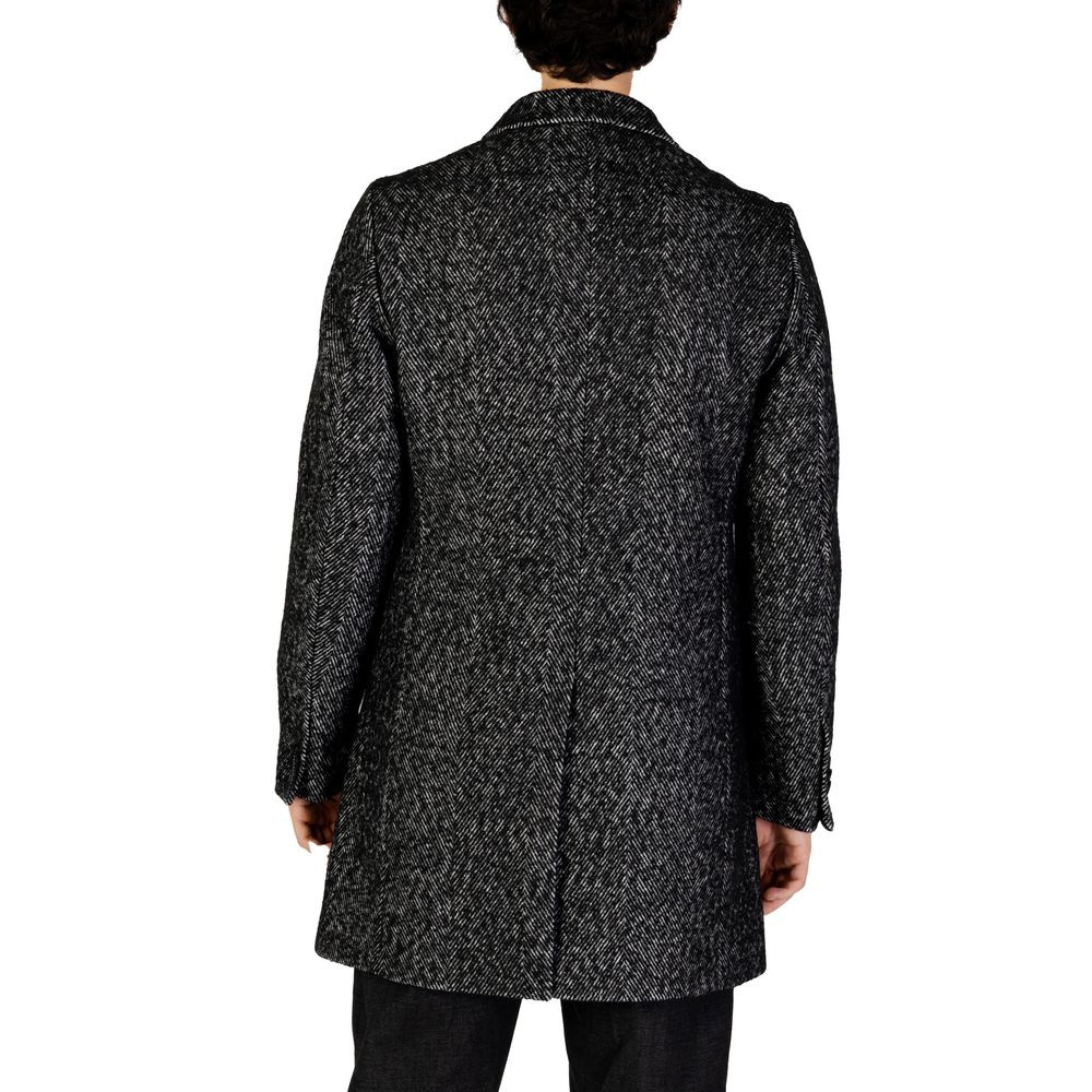 Black Polyester Coat