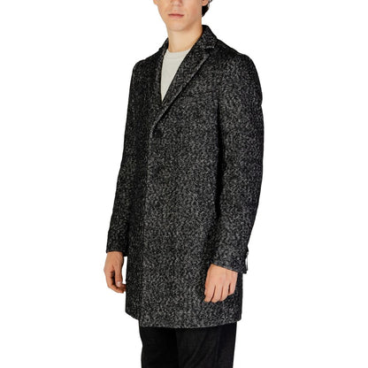 Black Polyester Coat