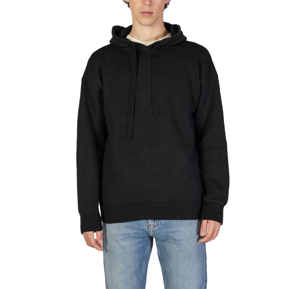 Black Cotton Sweatshirt