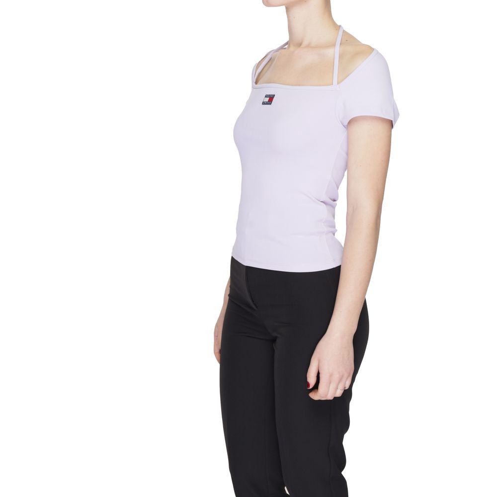 Purple Polyester Polyester Tops & T-Shirt