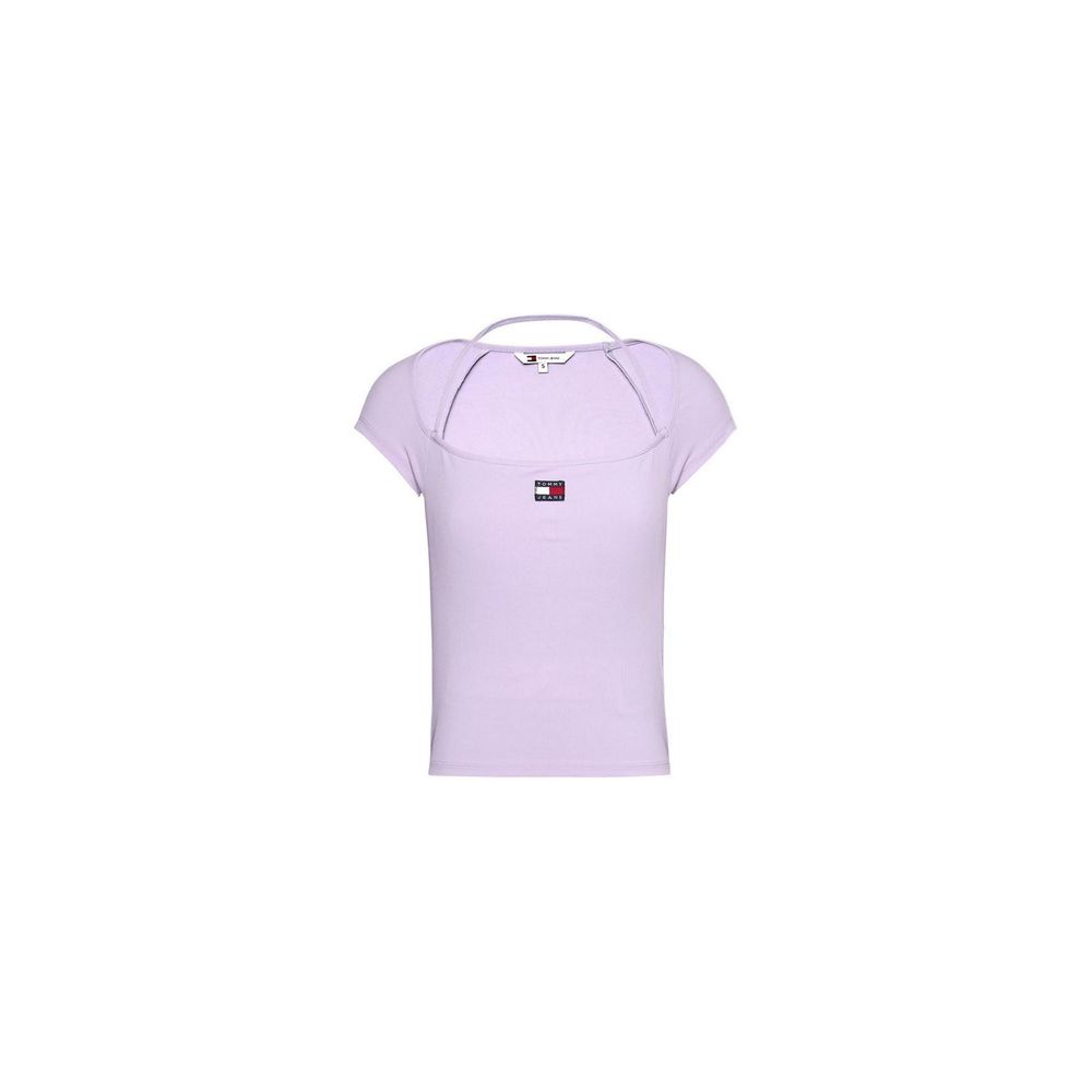 Purple Polyester Polyester Tops & T-Shirt