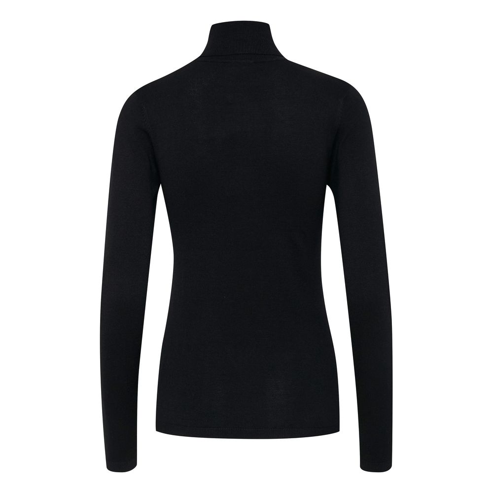 Black Viscose Turtleneck