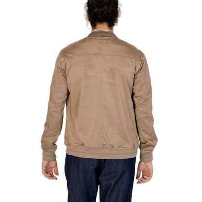 Brown Polyester Bomber