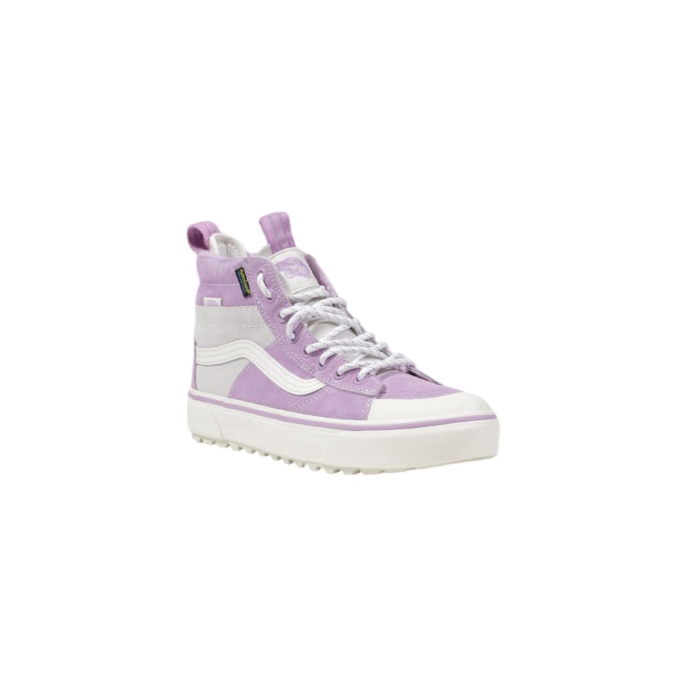Purple Leather High Top Sneakers