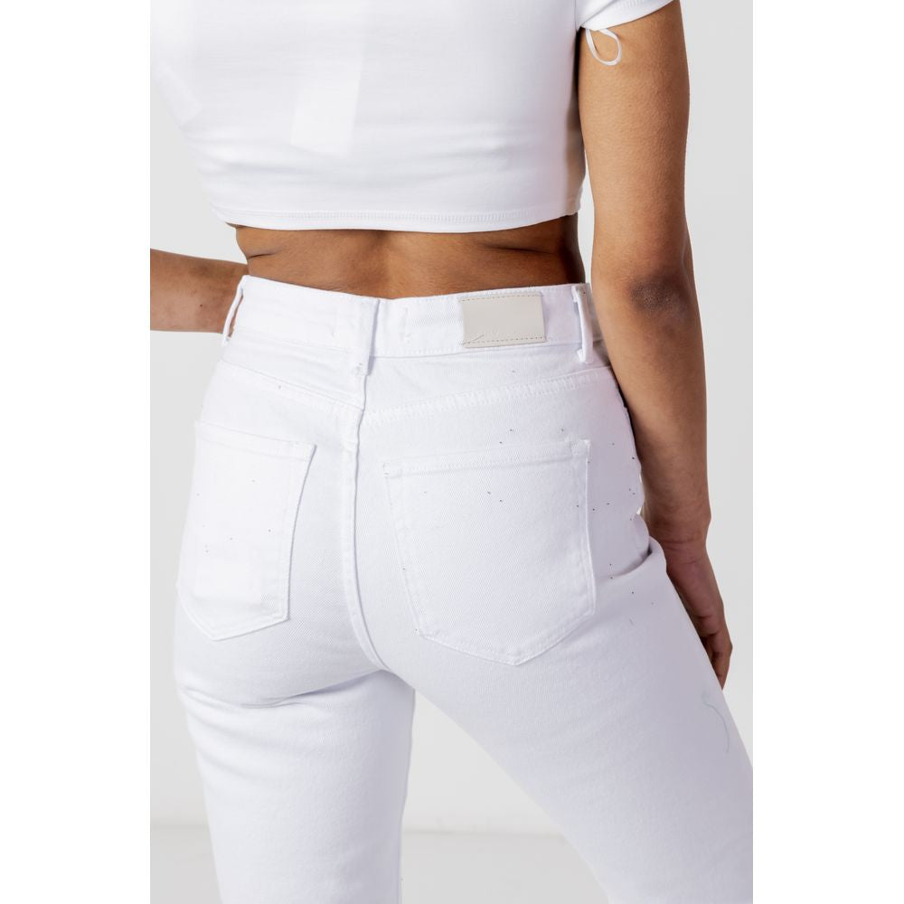 White Cotton Mom Jeans