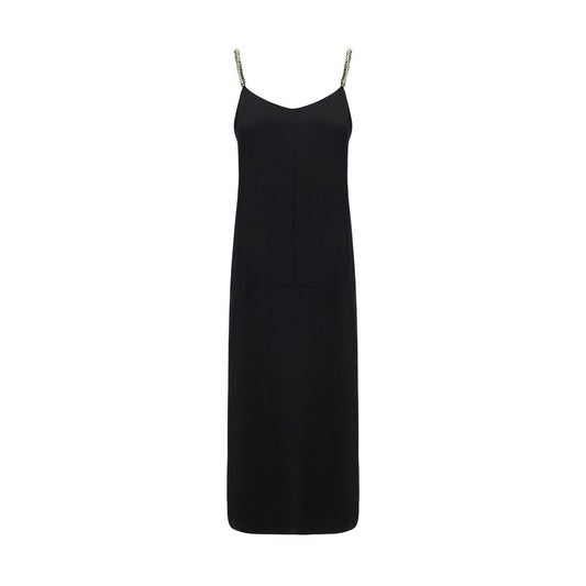 Black Polyester Casual Dress