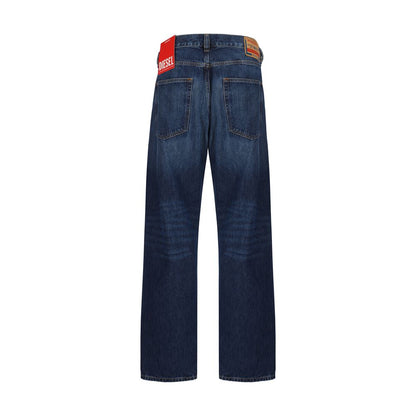 Blue Cotton Relaxed Fit Jeans