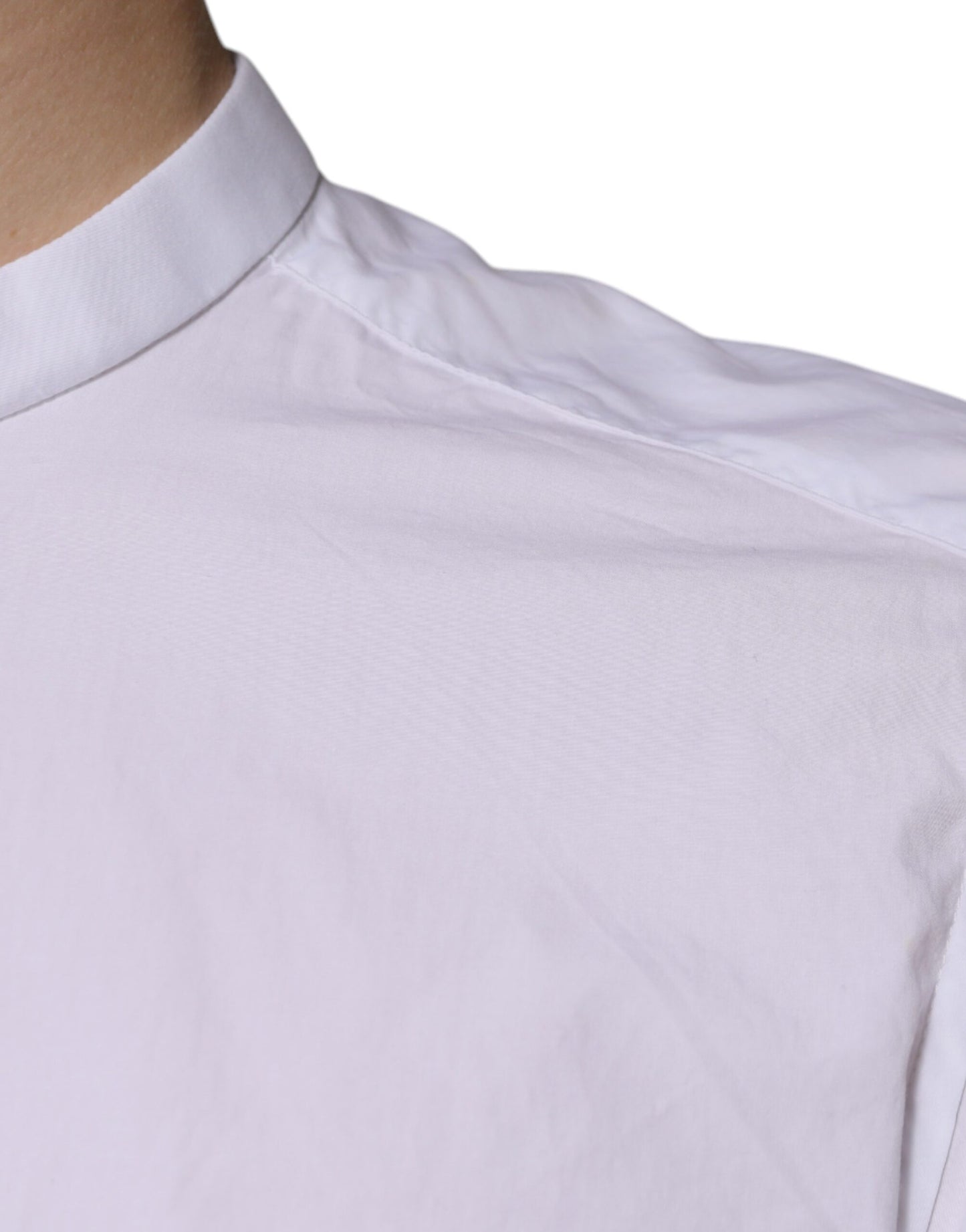 White Cotton Slim Fit MARTINI Dress Shirt