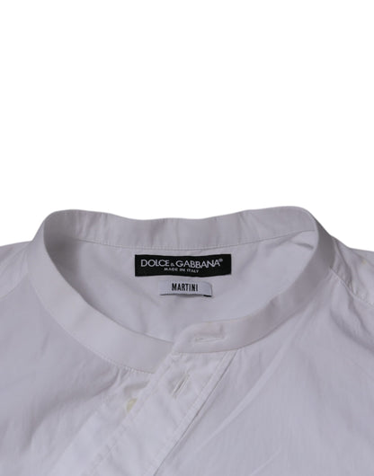 White Cotton Slim Fit MARTINI Dress Shirt