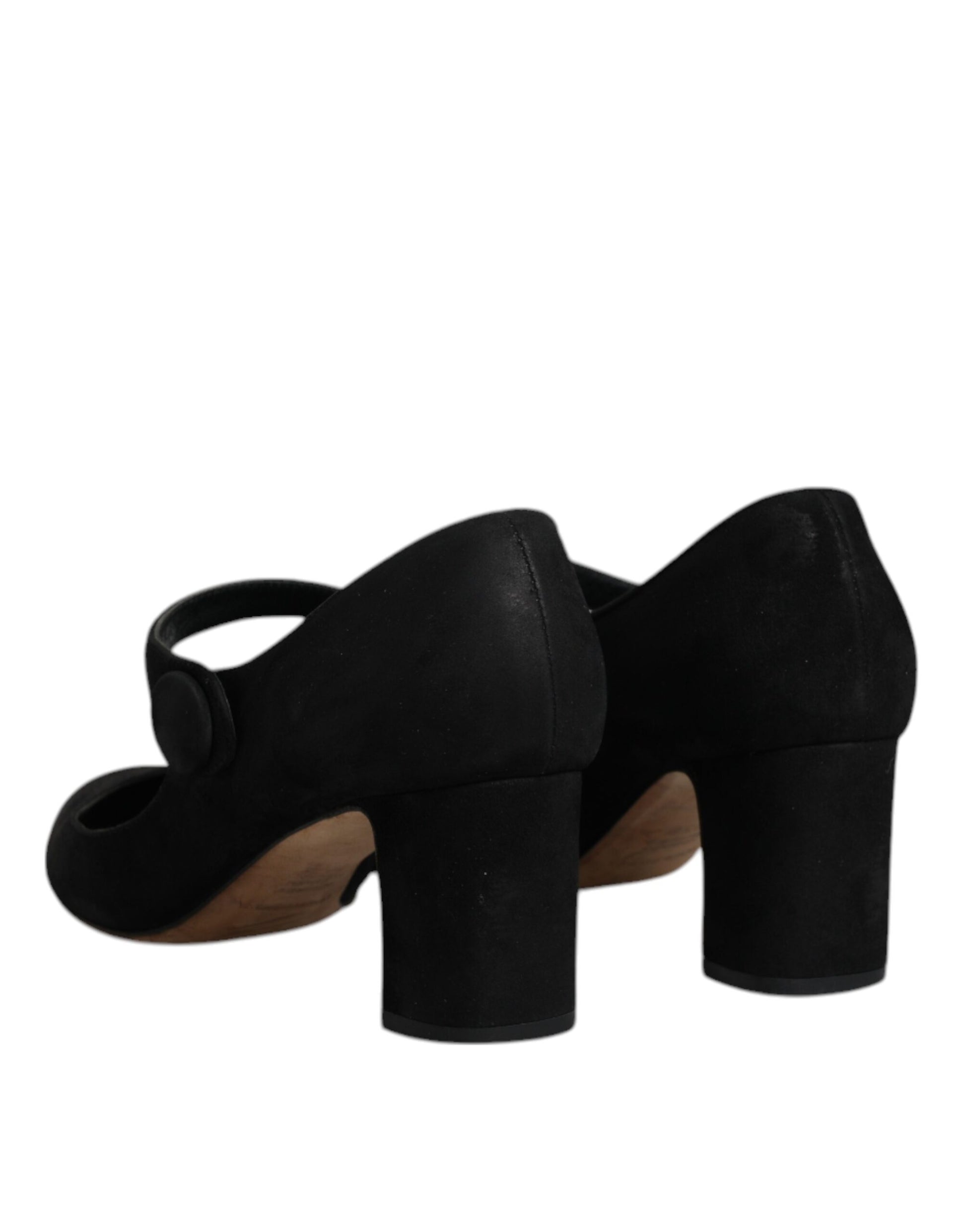 Black Suede Leather KEIRA Heels Pumps Shoes