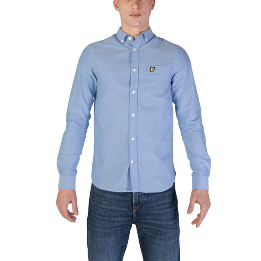 Blue Cotton Cotton Shirt