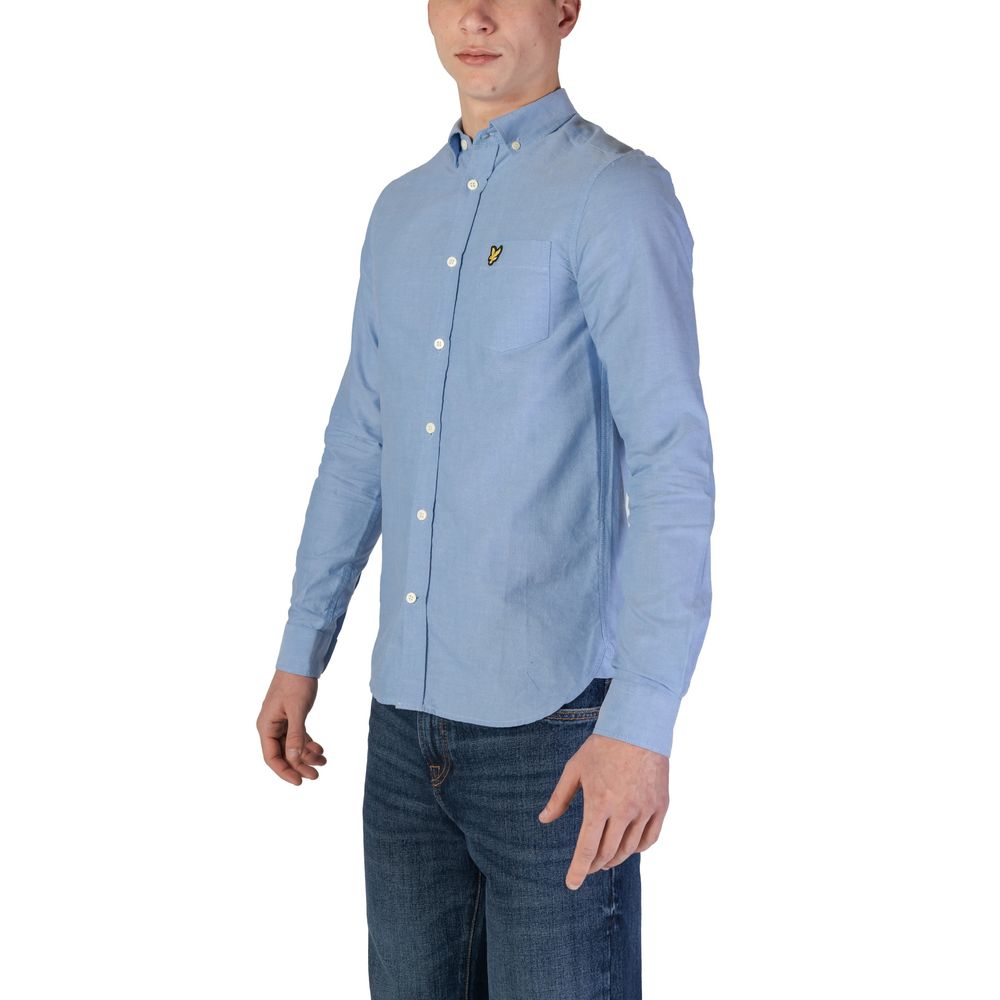 Blue Cotton Cotton Shirt