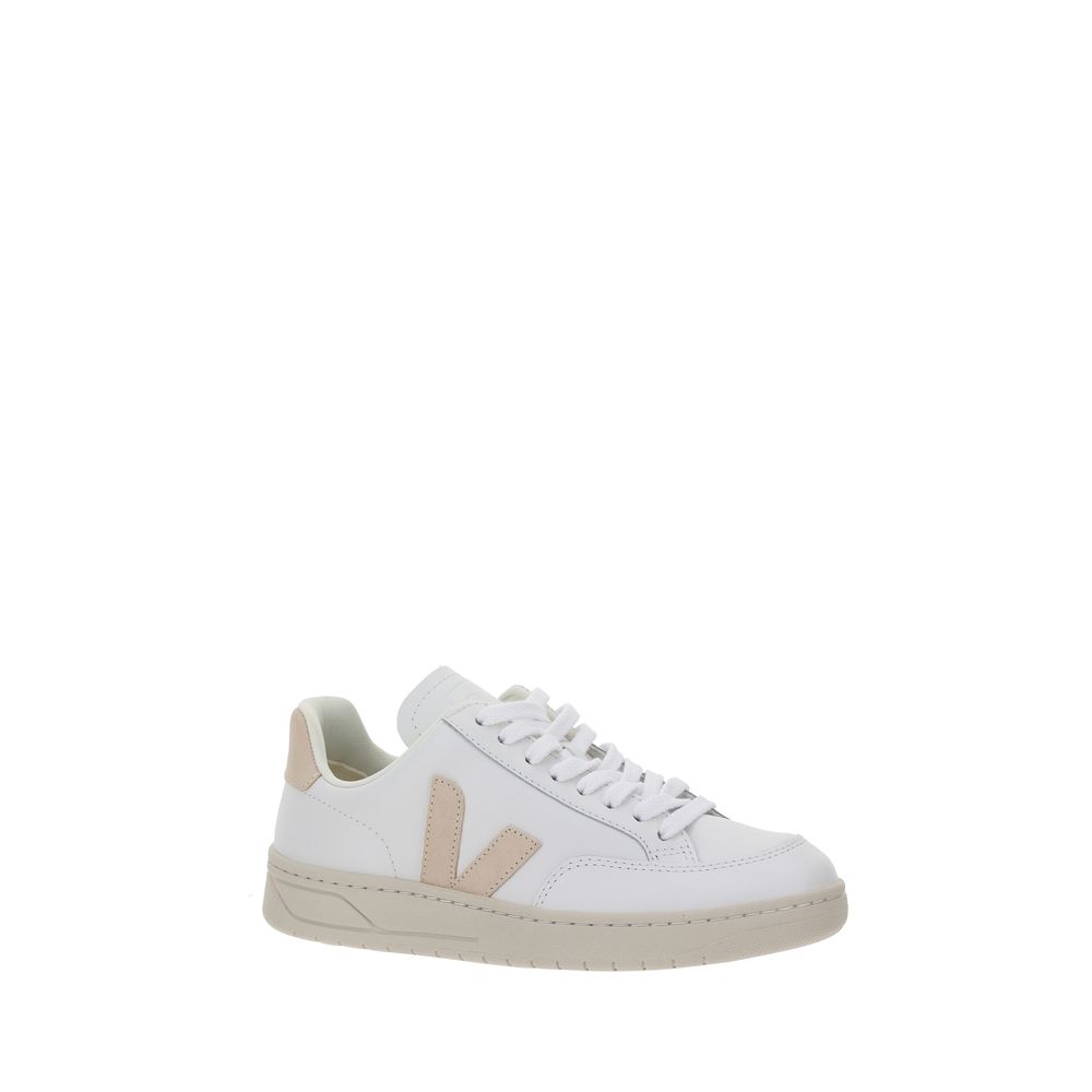 White Rubber Low Top Sneakers